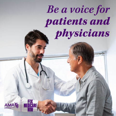 Be a voice for patients and physicians
