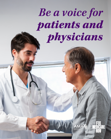 Be a voice for patients and physicians